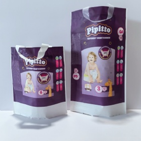Hot Stamping PE Baby Pants Diaper Die-cut Pouch Packaging Bag